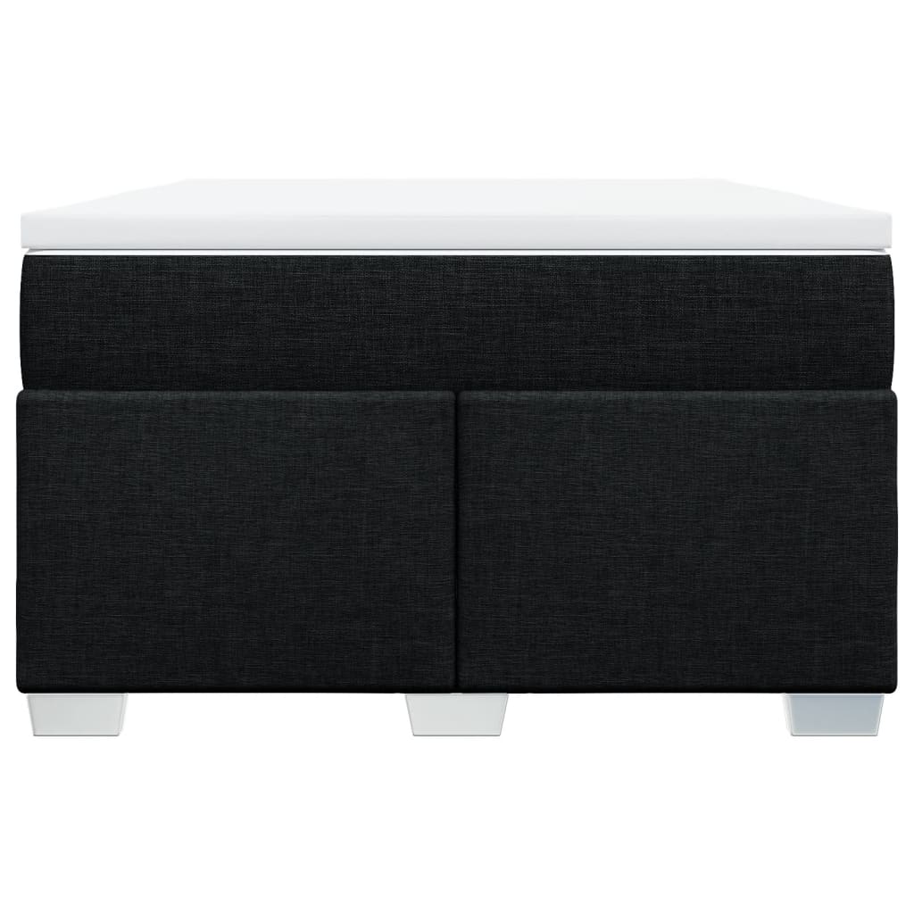 Boxspringbett mit Matratze Schwarz 120x190 cm Stoff