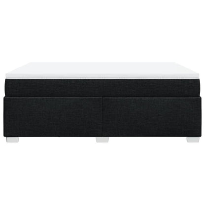 Boxspringbett mit Matratze Schwarz 140x190 cm Stoff