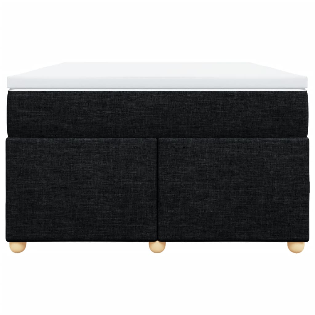 Boxspringbett mit Matratze Schwarz 120x190 cm Stoff