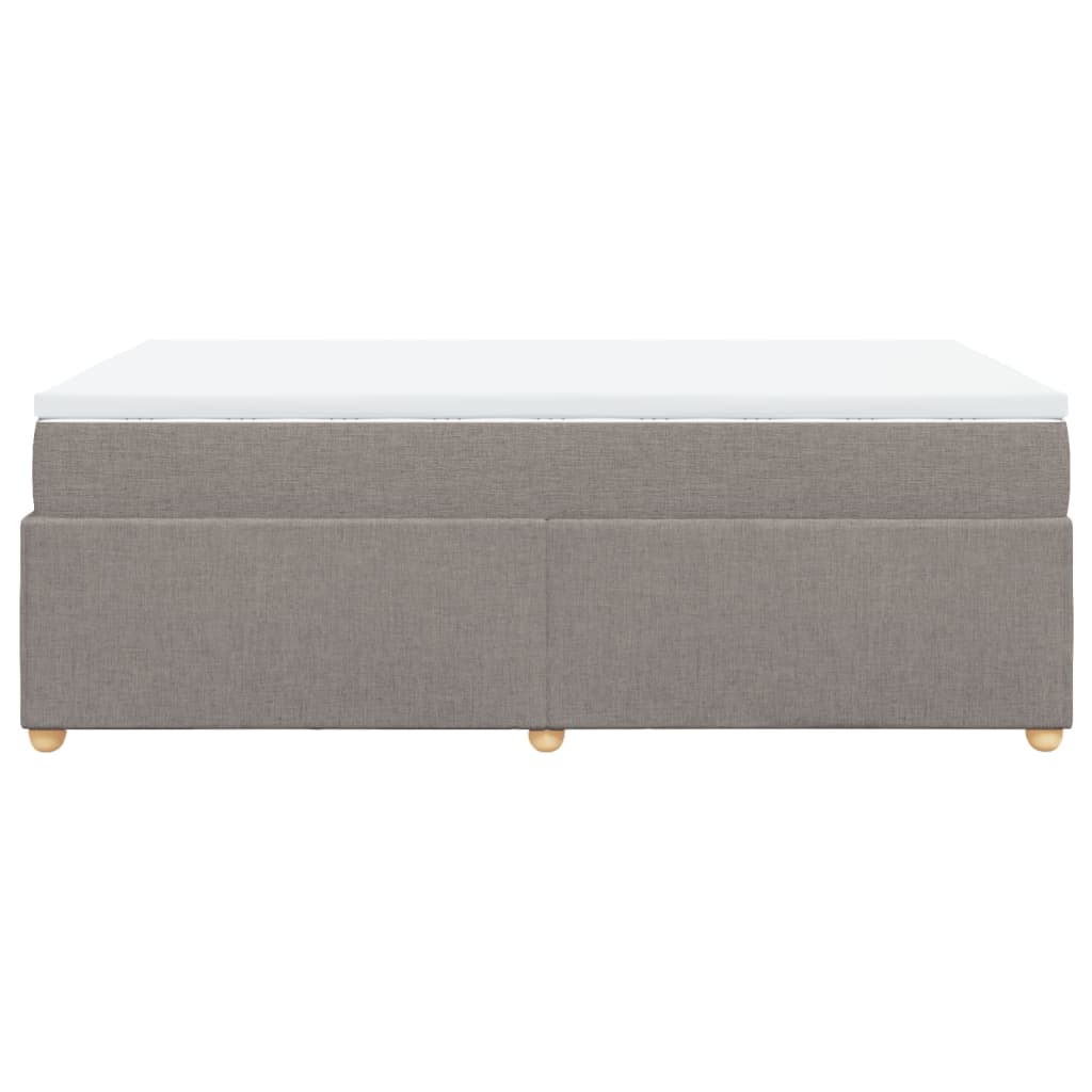 Boxspringbett mit Matratze Taupe 120x190 cm Stoff