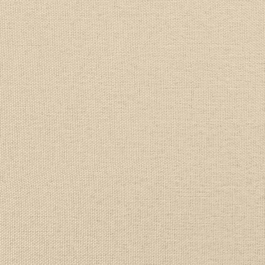 Boxspringbett mit Matratze Creme 160x200 cm Stoff