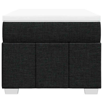 Boxspringbett mit Matratze Schwarz 100x200 cm Stoff