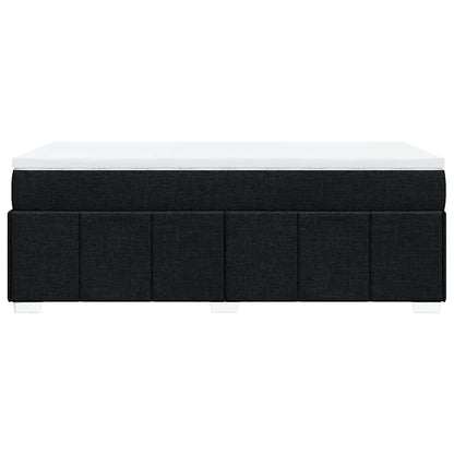 Boxspringbett mit Matratze Schwarz 100x200 cm Stoff