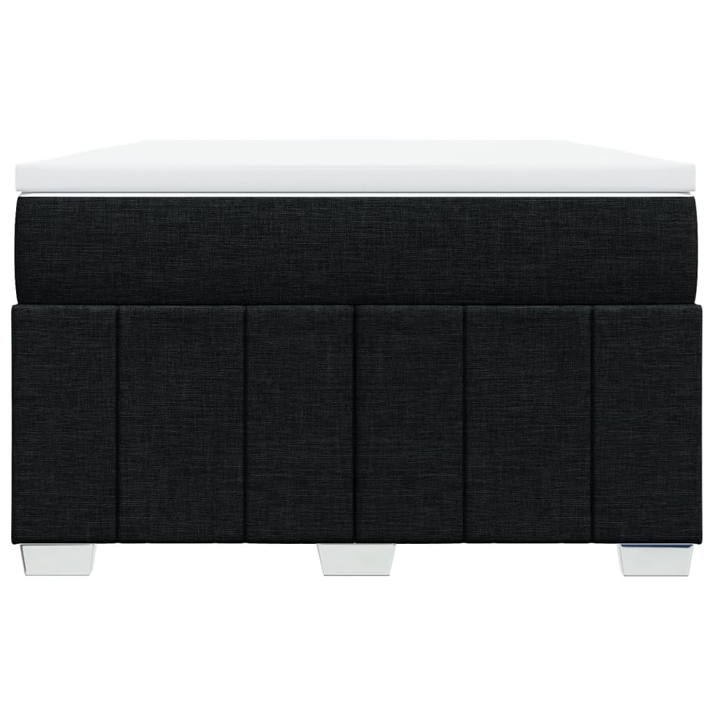 Boxspringbett mit Matratze Schwarz 120x190 cm Stoff