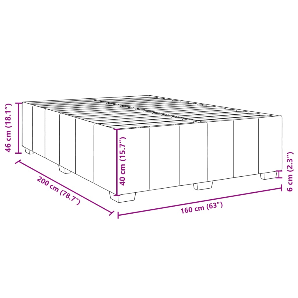 Boxspringbett mit Matratze Hellgrau 160x200 cm Stoff