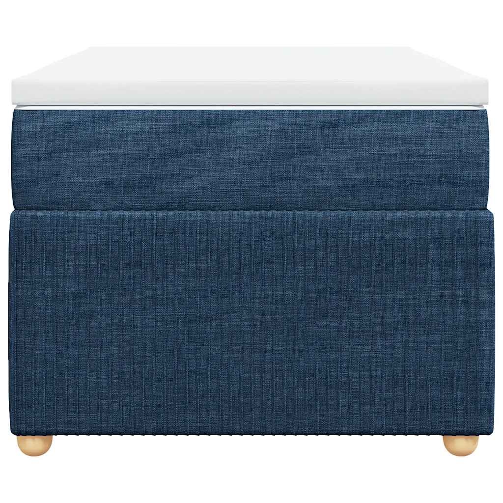 Boxspringbett mit Matratze Blau 100x200 cm Stoff