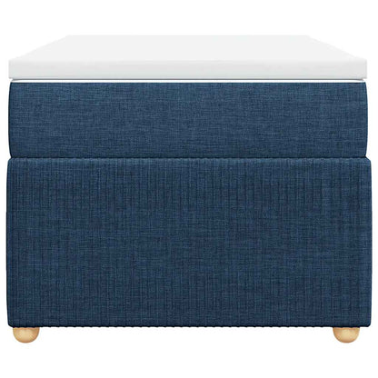 Boxspringbett mit Matratze Blau 100x200 cm Stoff