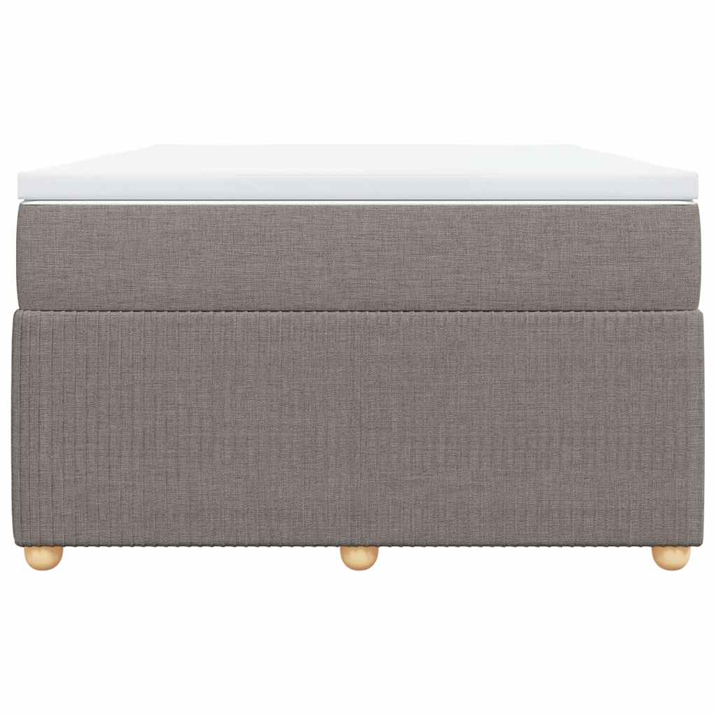 Boxspringbett mit Matratze Taupe 120x190 cm Stoff