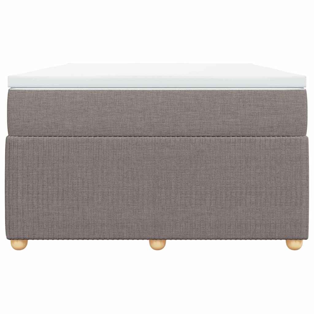 Boxspringbett mit Matratze Taupe 120x200 cm Stoff