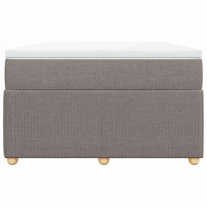 Boxspringbett mit Matratze Taupe 120x200 cm Stoff