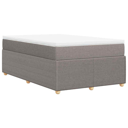 Boxspringbett mit Matratze Taupe 120x200 cm Stoff
