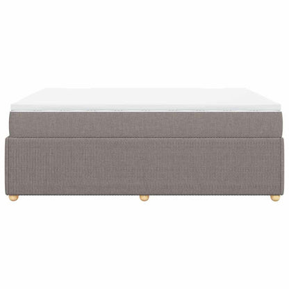 Boxspringbett mit Matratze Taupe 140x200 cm Stoff