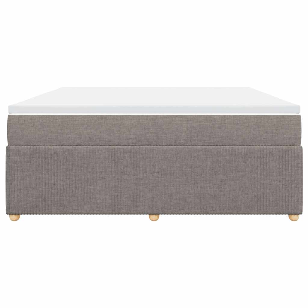 Boxspringbett mit Matratze Taupe 180x200 cm Stoff