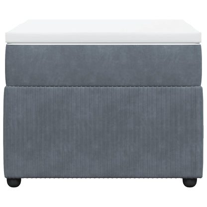 Boxspringbett mit Matratze Dunkelgrau 90x190 cm Samt