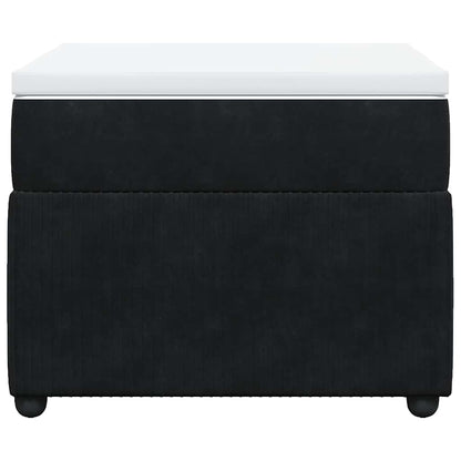 Boxspringbett mit Matratze Schwarz 90x190 cm Samt