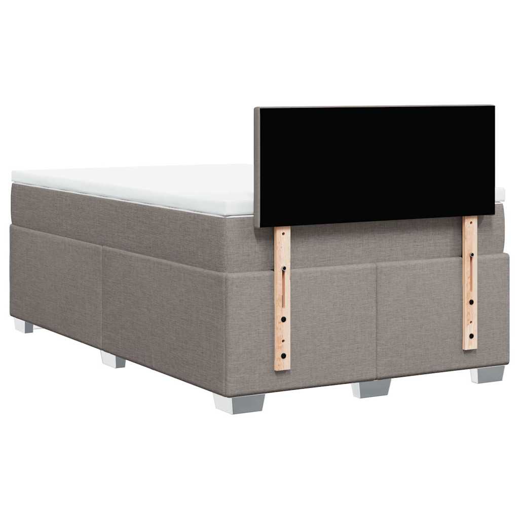 Boxspringbett mit Matratze Taupe 120x190 cm Stoff