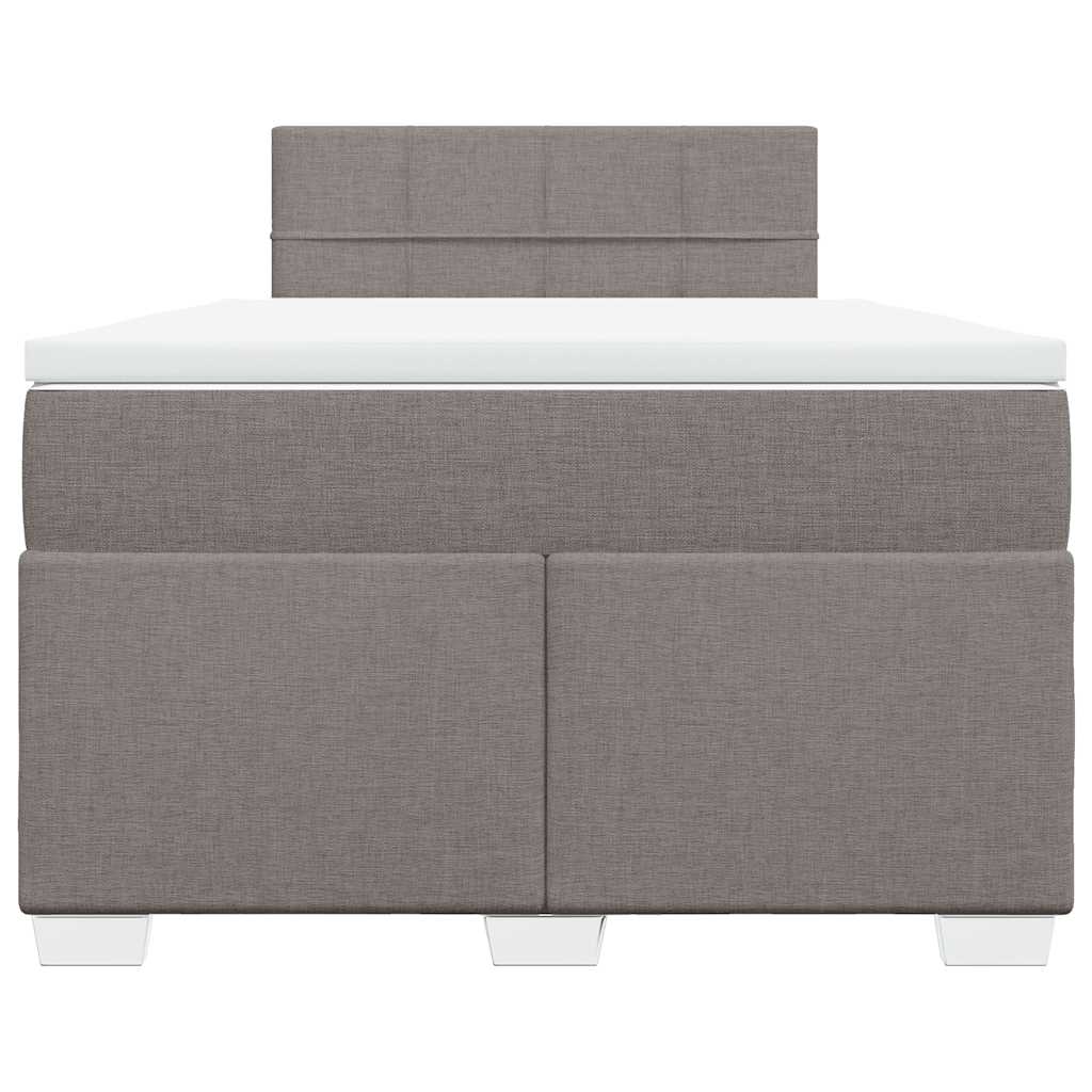 Boxspringbett mit Matratze Taupe 120x190 cm Stoff