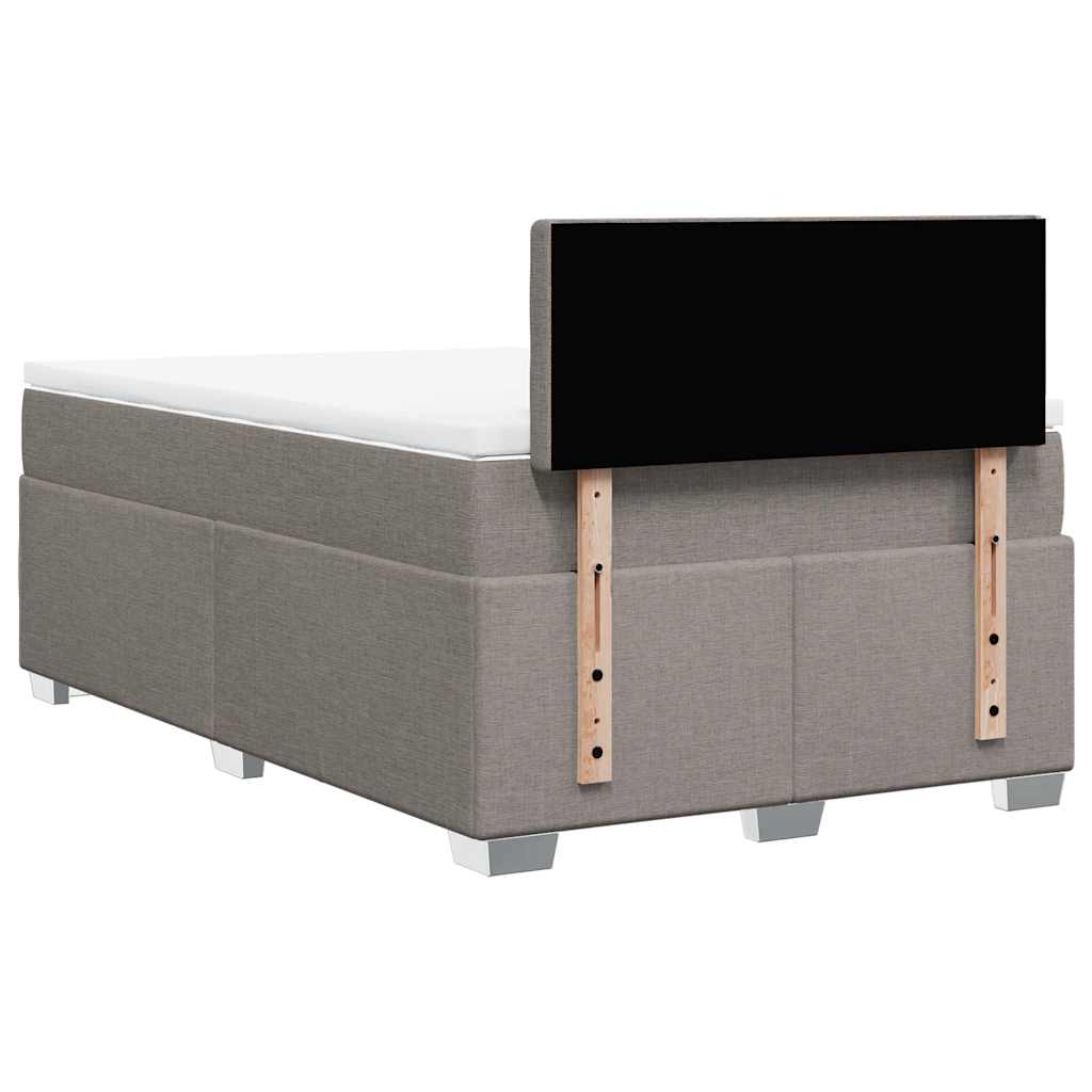 Boxspringbett mit Matratze Taupe 120x190 cm Stoff