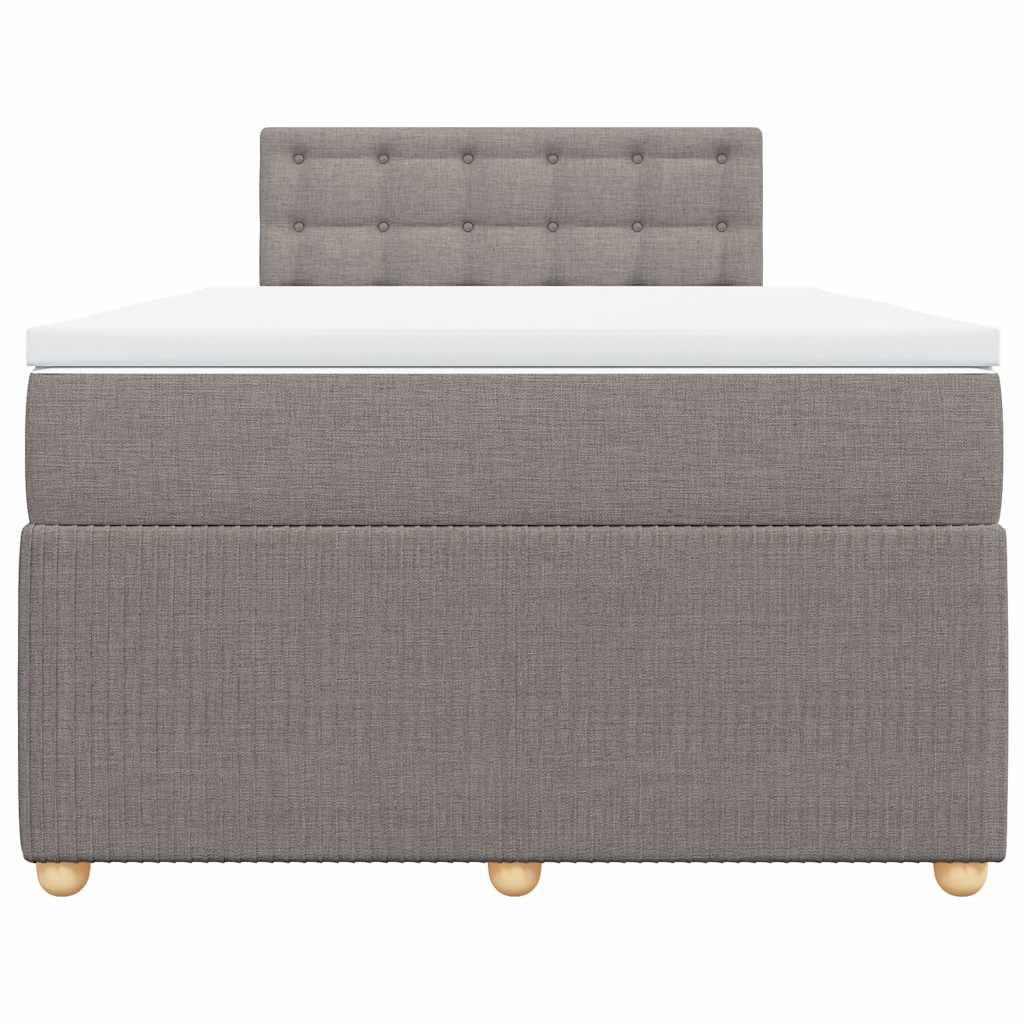 Boxspringbett mit Matratze Taupe 120x190 cm Stoff