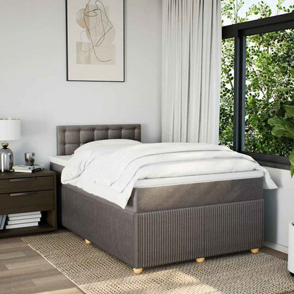 Boxspringbett mit Matratze Taupe 120x200 cm Stoff