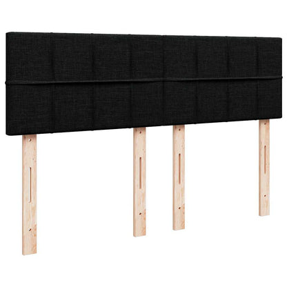 Boxspringbett mit Matratze Schwarz 140x190 cm Stoff