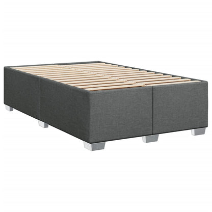 Boxspringbett mit Matratze Dunkelgrau 90x190 cm Stoff