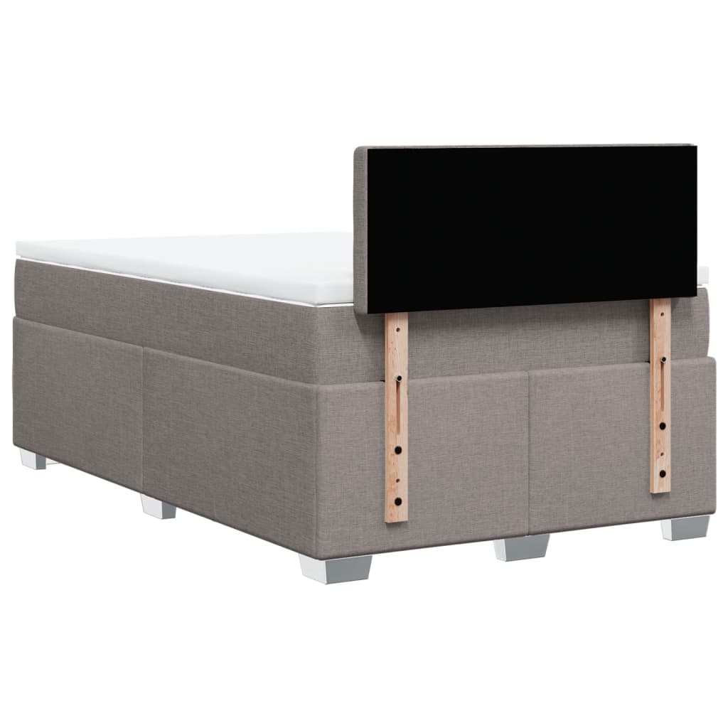 Boxspringbett mit Matratze Taupe 120x190 cm Stoff