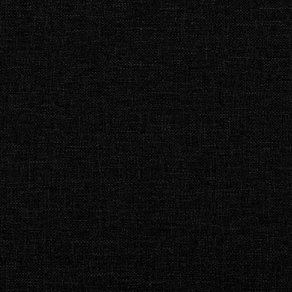 Boxspringbett mit Matratze Schwarz 100x200 cm Stoff