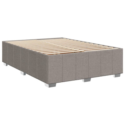 Boxspringbett mit Matratze Taupe 160x200 cm Stoff