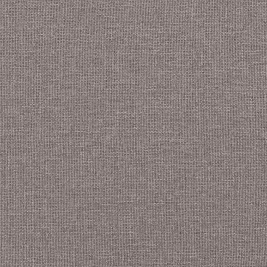 Boxspringbett mit Matratze Taupe 80x200 cm Stoff