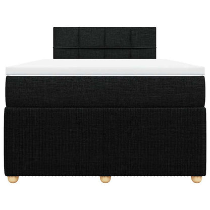 Boxspringbett mit Matratze Schwarz 120x190 cm Stoff