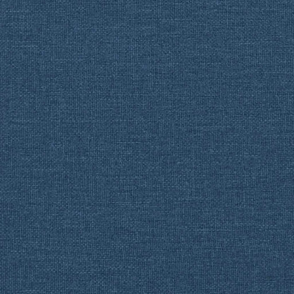 Boxspringbett mit Matratze Blau 140x190 cm Stoff