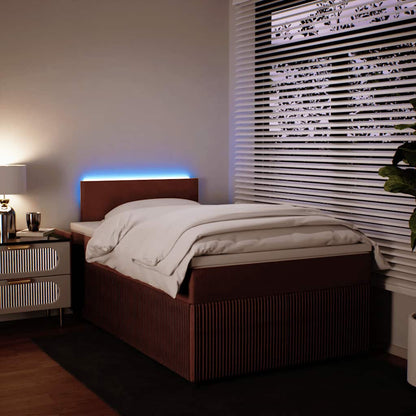 Boxspringbett mit Matratze Rosa 120x190 cm Samt