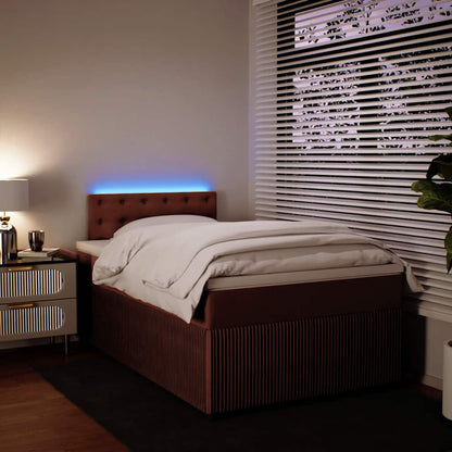 Boxspringbett mit Matratze Rosa 120x200 cm Samt