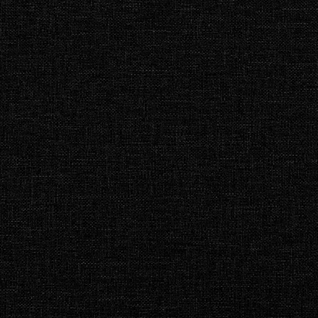 Boxspringbett mit Matratze Schwarz 200x200 cm Stoff