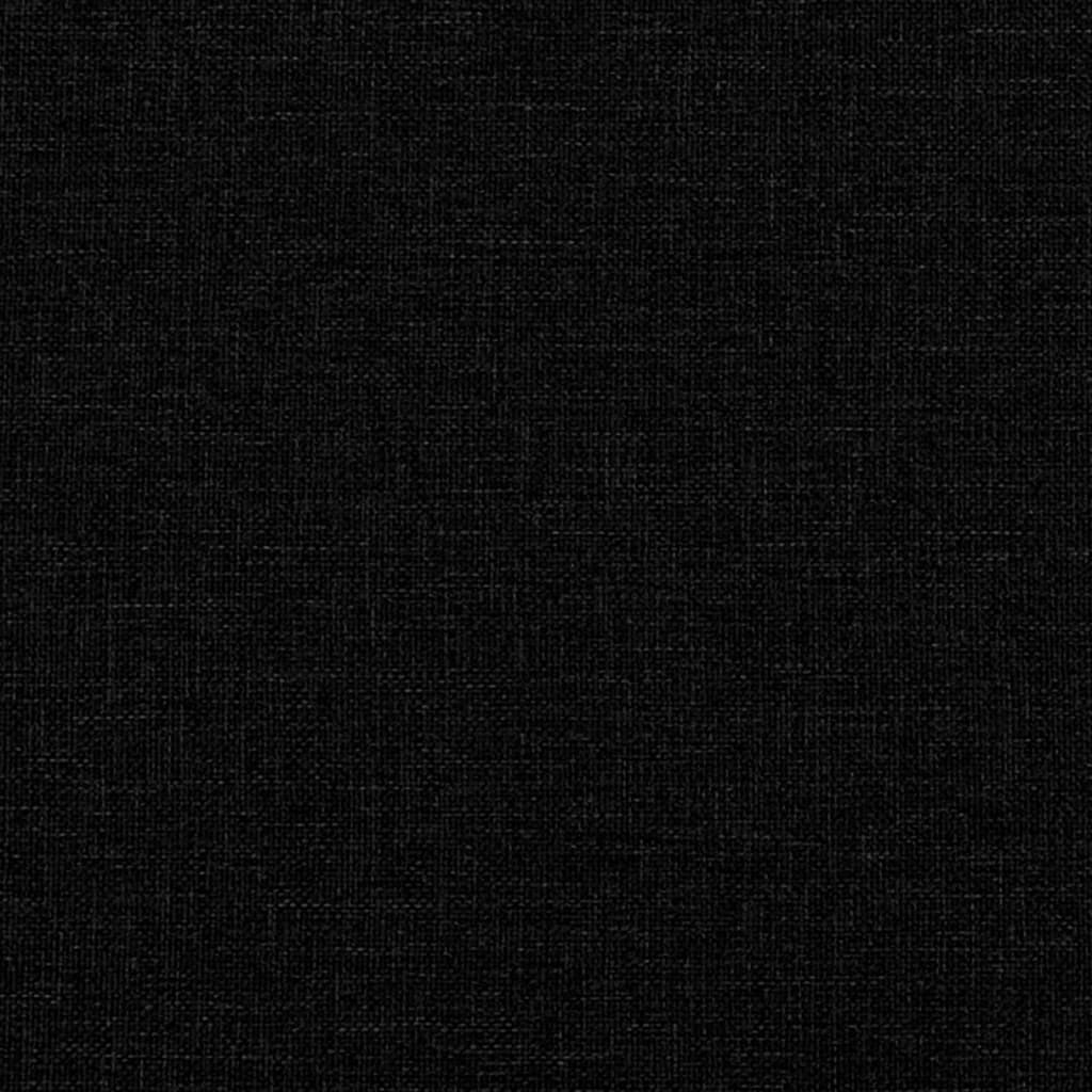 Boxspringbett mit Matratze Schwarz 120x190 cm Stoff