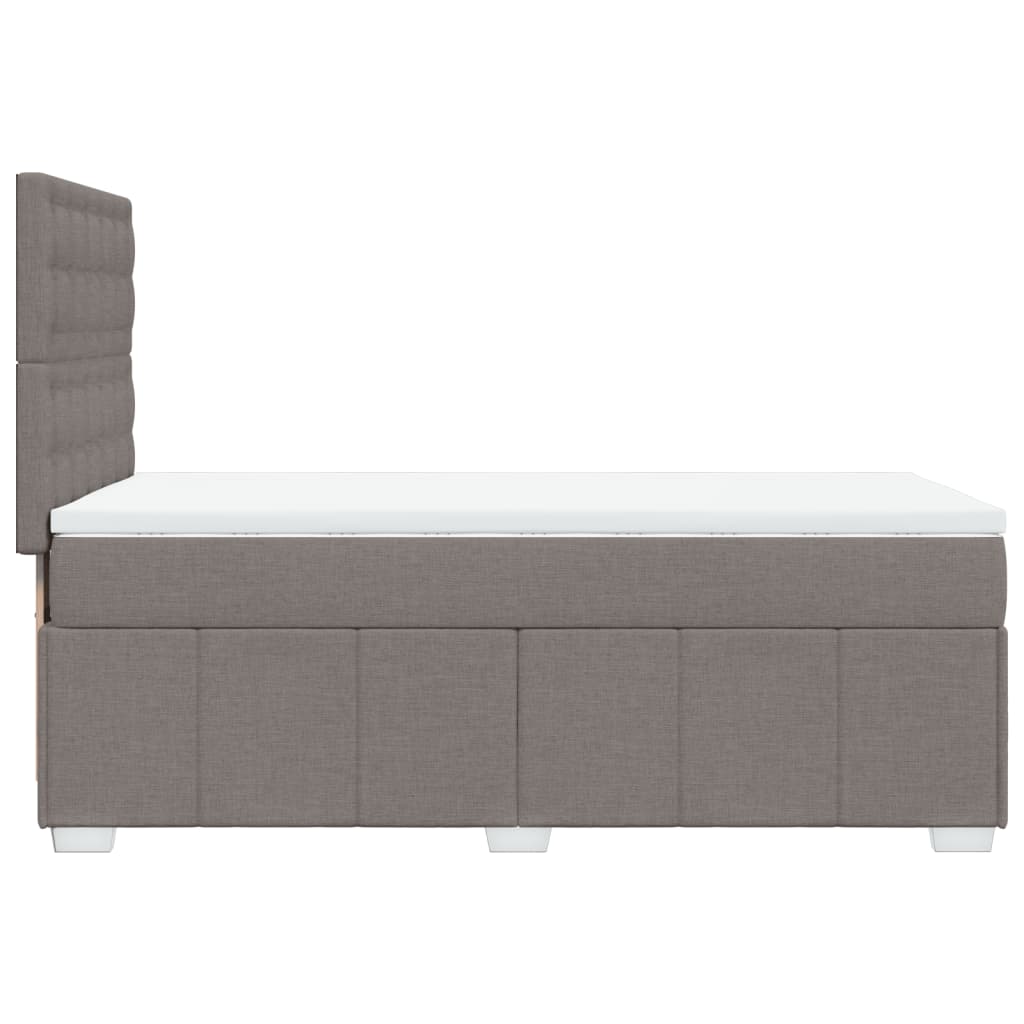 Boxspringbett mit Matratze Taupe 90x190 cm Stoff