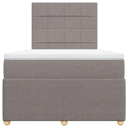 Boxspringbett mit Matratze Taupe 120x200 cm Stoff