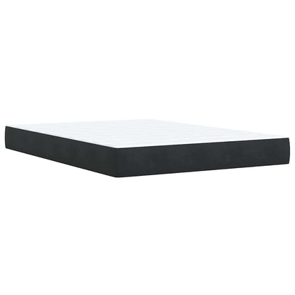 Boxspringbett mit Matratze Schwarz 140x190 cm Samt