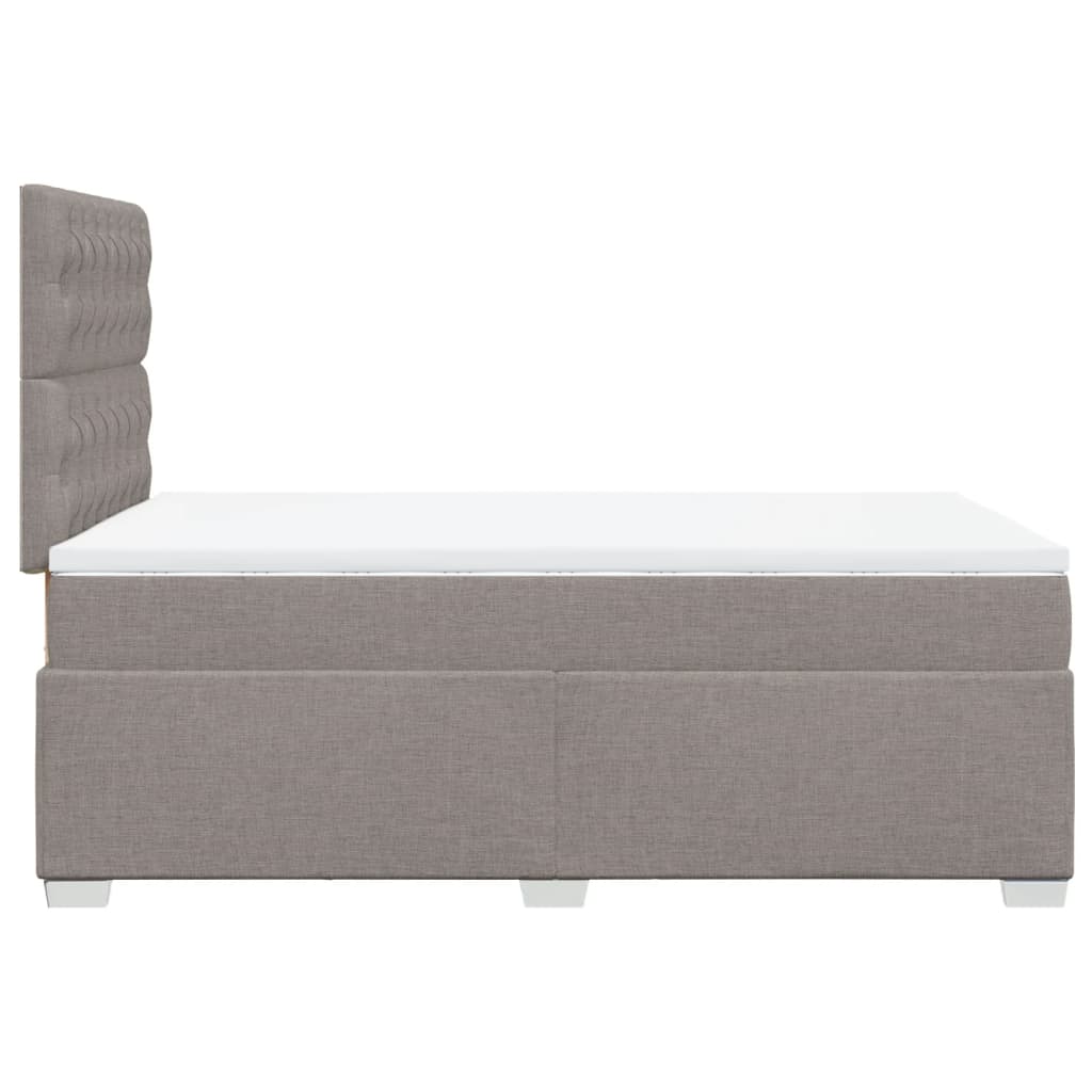 Boxspringbett mit Matratze Taupe 120x190 cm Stoff