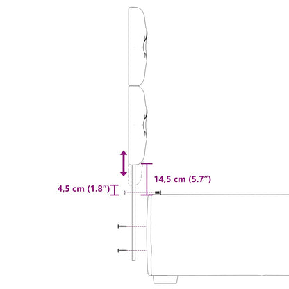 Boxspringbett mit Matratze Hellgrau 90x200 cm Samt