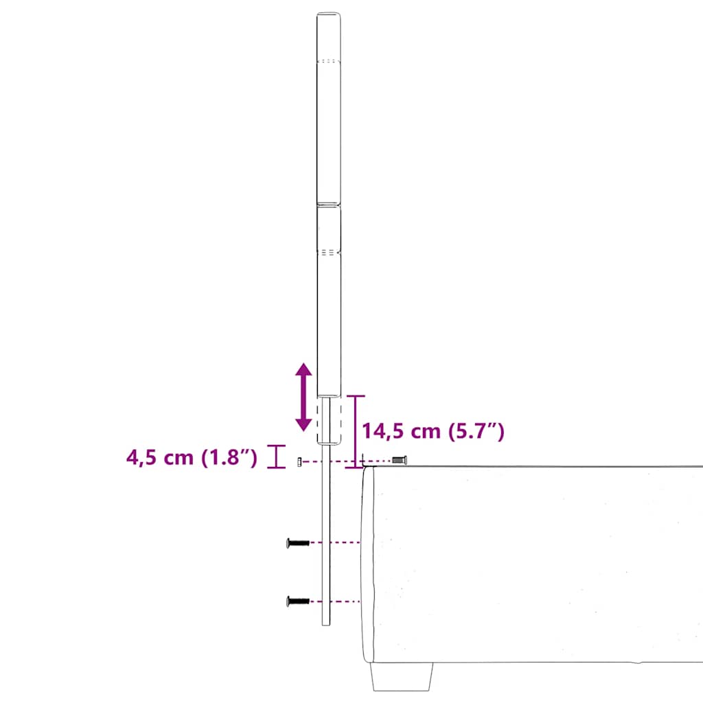 Boxspringbett mit Matratze Hellgrau 100x200 cm Samt