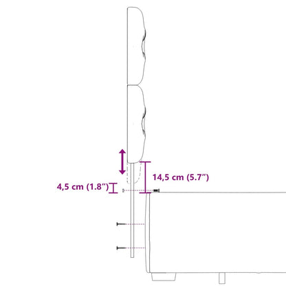 Boxspringbett mit Matratze Dunkelgrau 120x200 cm Samt
