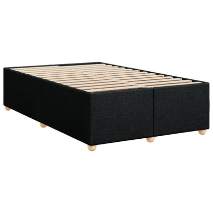 Boxspringbett mit Matratze Schwarz 120x190 cm Stoff