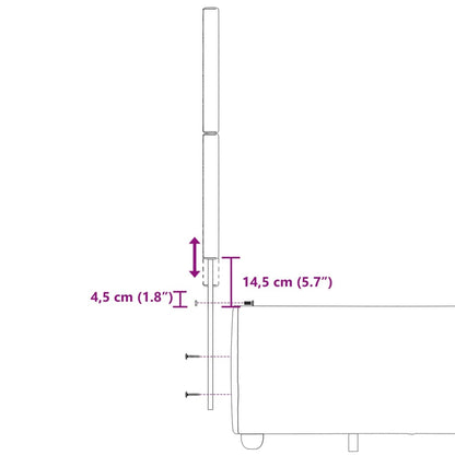 Boxspringbett mit Matratze Dunkelgrau 160x200 cm Stoff