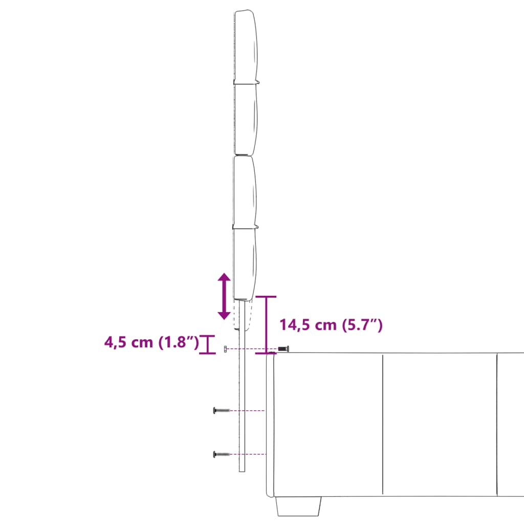 Boxspringbett mit Matratze Schwarz 90x200 cm Stoff