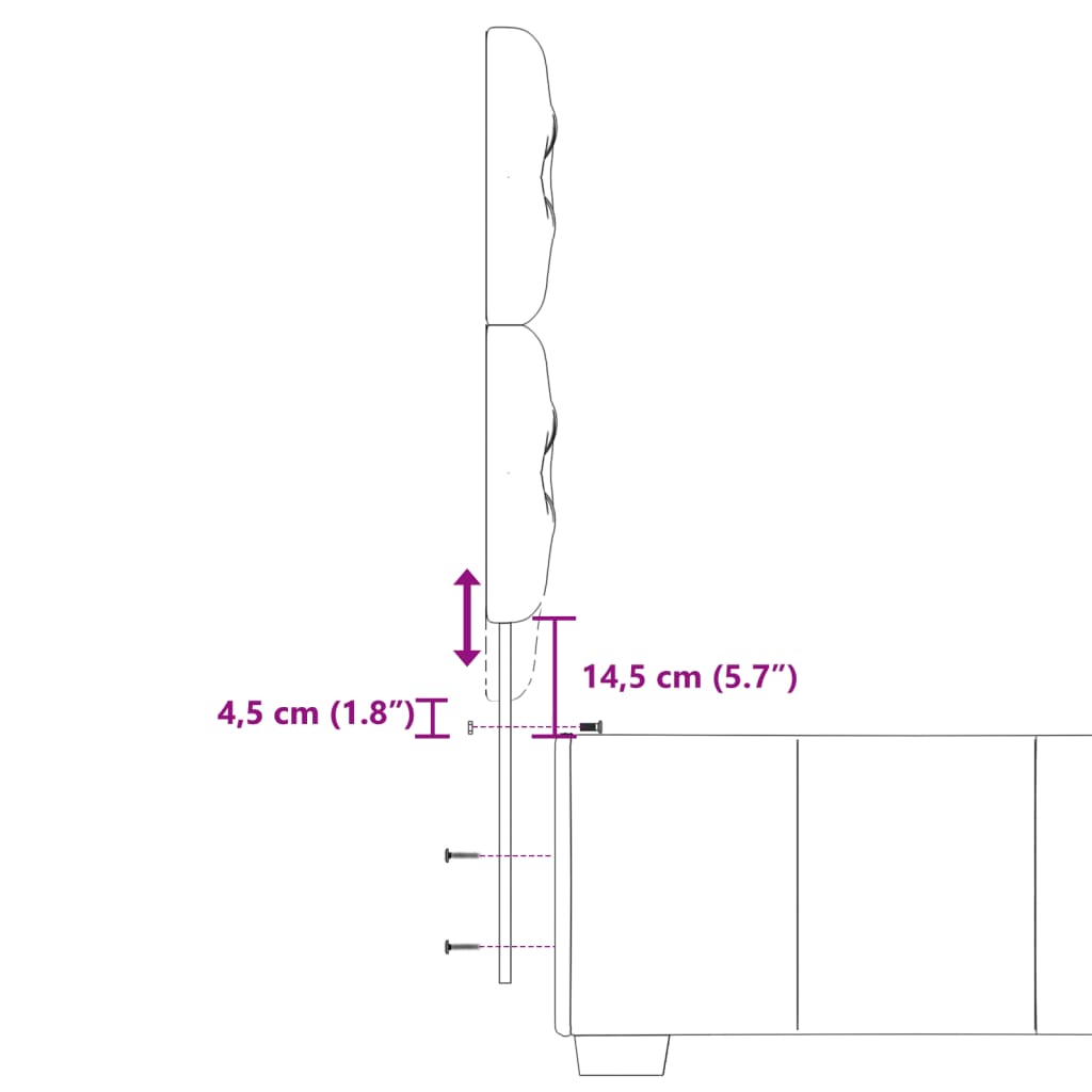Boxspringbett mit Matratze Creme 90x200 cm Stoff