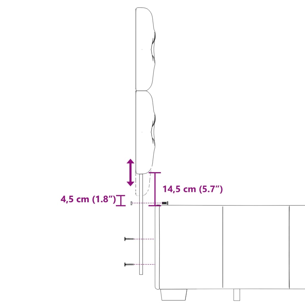 Boxspringbett mit Matratze Dunkelgrau 120x190 cm Stoff