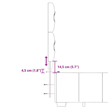 Boxspringbett mit Matratze Dunkelgrau 140x200 cm Stoff