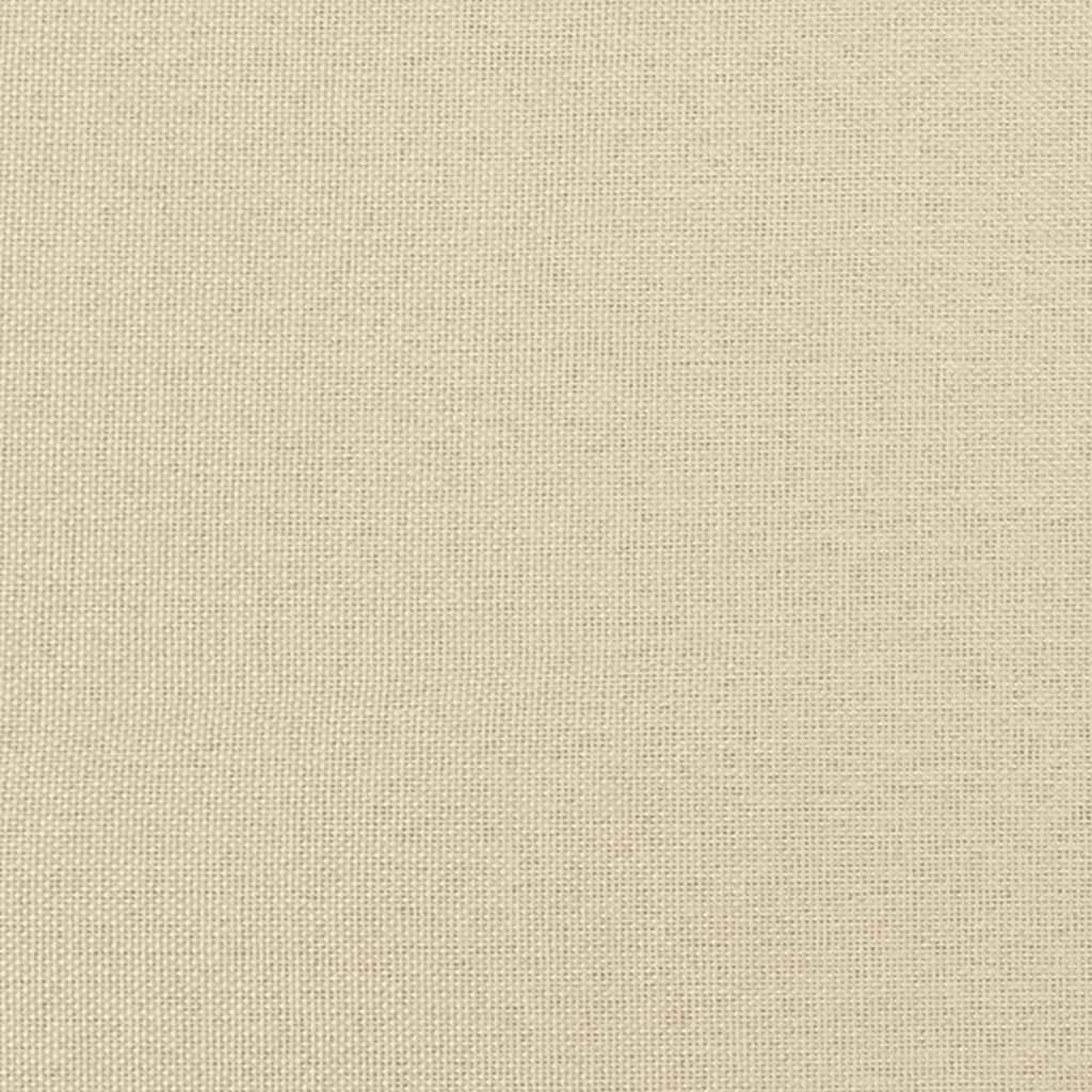 Boxspringbett mit Matratze Creme 100x200 cm Stoff